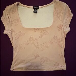 Justify Women's Butterfly Crop Top